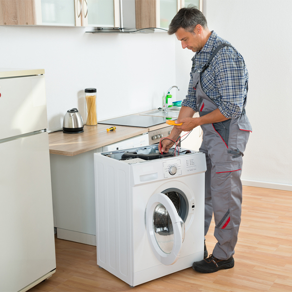 can you walk me through the steps of troubleshooting my washer issue in Olin